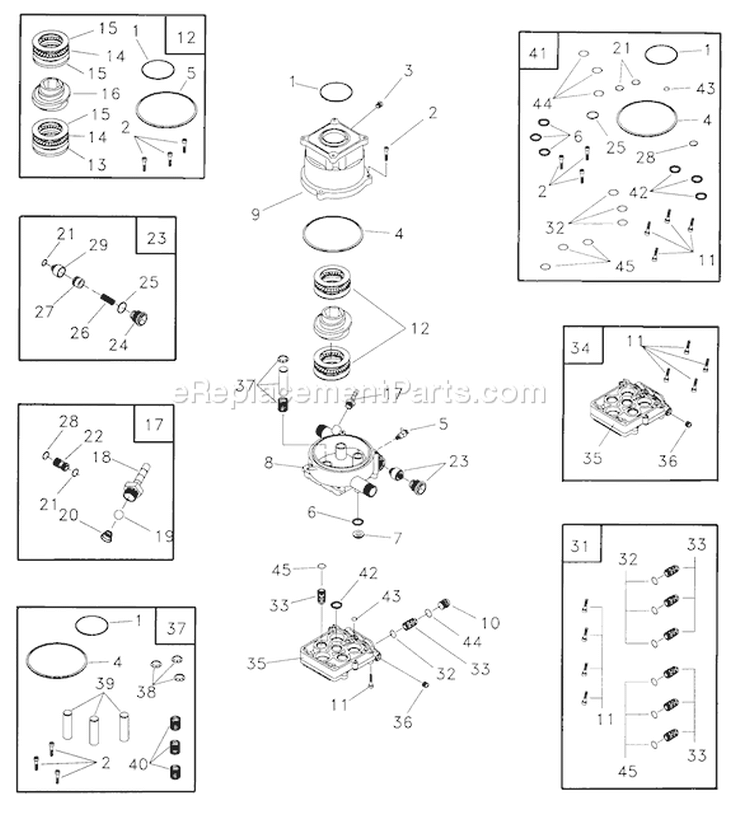 Page A Diagram and Parts List for 1460-0  Briggs and Stratton Pressure Washer